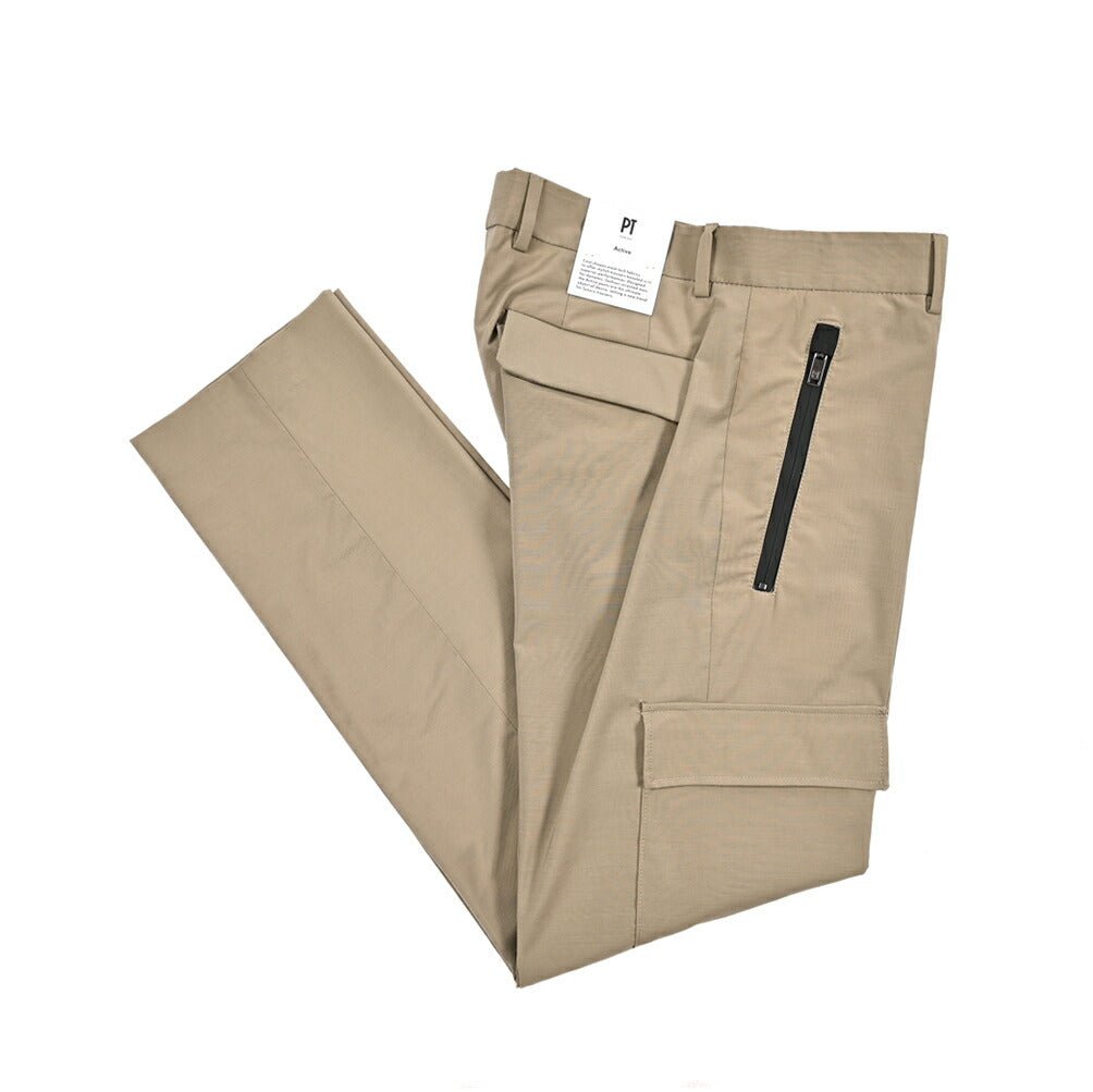 SALE|PT TORINO Active "LAMDA" ストレッチウール ノータックカーゴパンツ|423652 - 46|GUARDAROBA MILANO OFFICIAL STORE