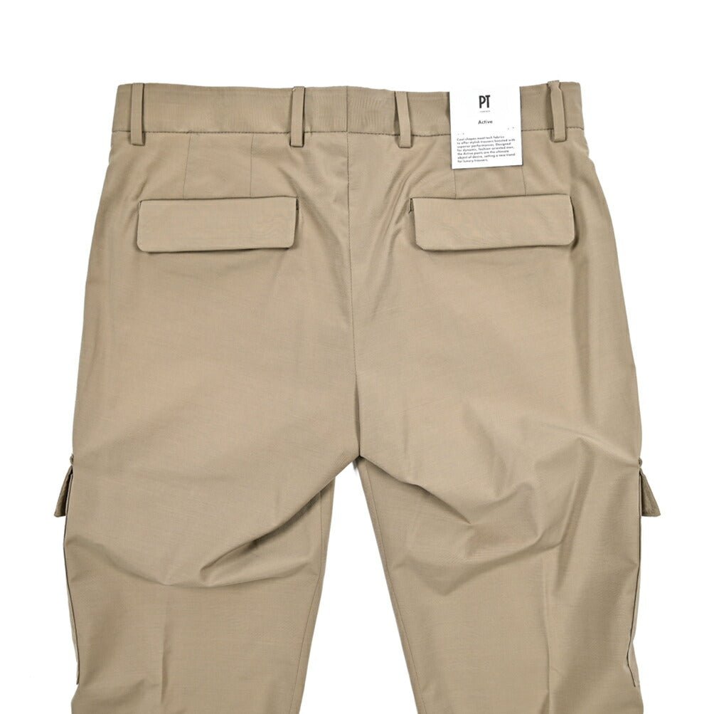 SALE|PT TORINO Active "LAMDA" ストレッチウール ノータックカーゴパンツ|423652 - 46|GUARDAROBA MILANO OFFICIAL STORE