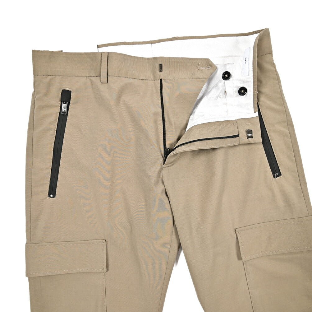 SALE|PT TORINO Active "LAMDA" ストレッチウール ノータックカーゴパンツ|423652 - 46|GUARDAROBA MILANO OFFICIAL STORE