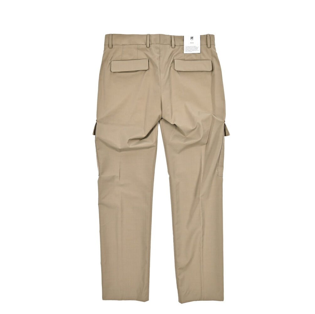SALE|PT TORINO Active "LAMDA" ストレッチウール ノータックカーゴパンツ|423652 - 46|GUARDAROBA MILANO OFFICIAL STORE