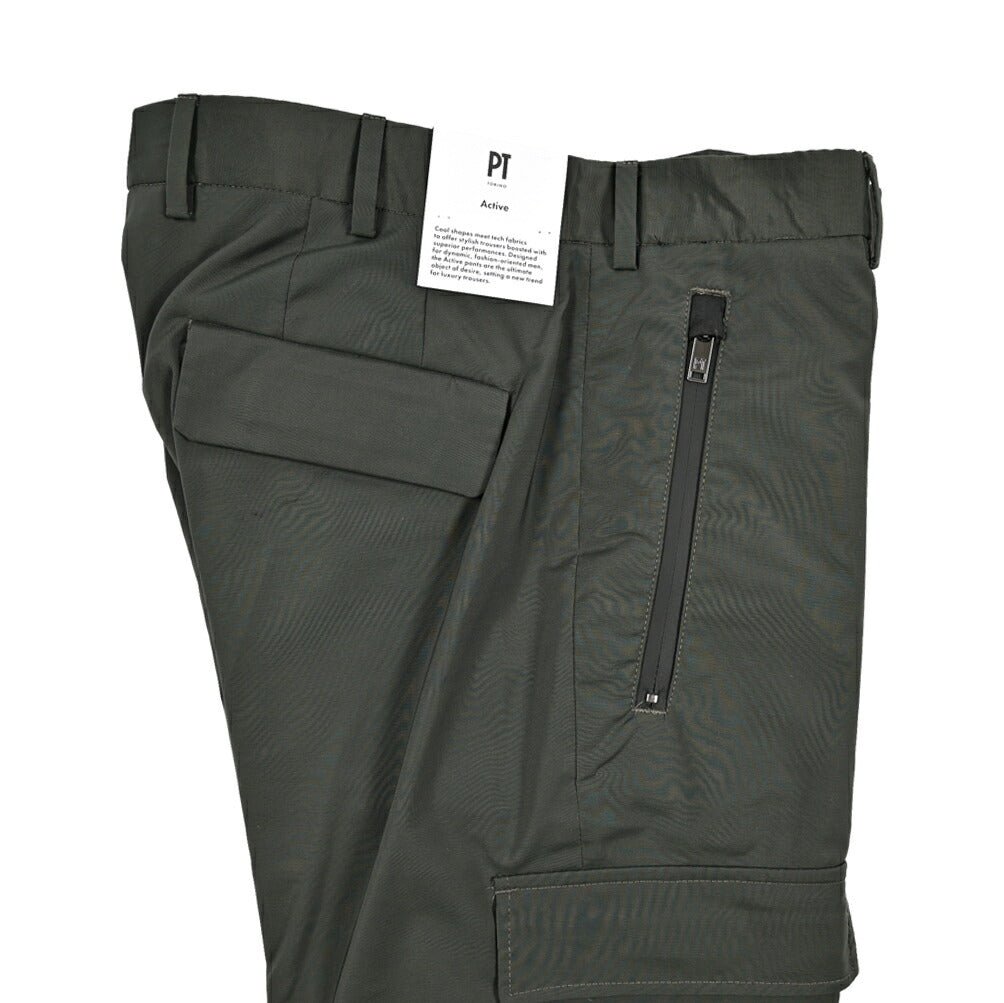 SALE|PT TORINO Active "LAMDA" ストレッチウール ノータックカーゴパンツ|423655 - 48|GUARDAROBA MILANO OFFICIAL STORE