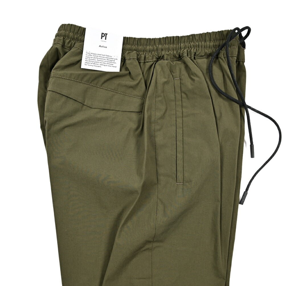 SALE|PT TORINO Active "OMEGA" ストレッチコットン ドローコード付きイージースラックス|423244 - 44|GUARDAROBA MILANO OFFICIAL STORE