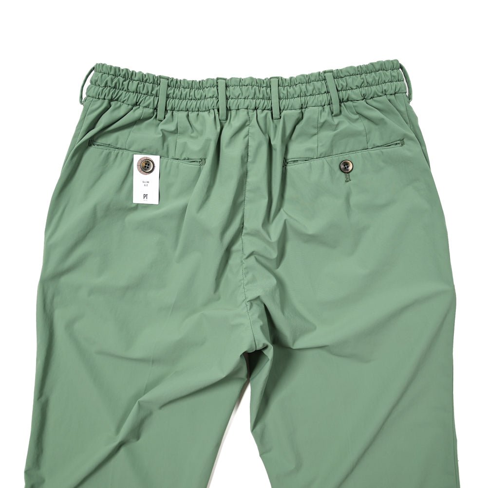 SALE|PT TORINO Active "SLIM FIT" 軽量ストレッチナイロン ドローコード付きイージースラックス|405737 - C - 44|GUARDAROBA MILANO OFFICIAL STORE