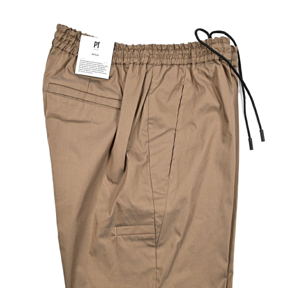 SALE|PT TORINO Active "THETA" ストレッチコットン ドローコード付きイージーパンツ (裾ジップ)|423261 - 48|GUARDAROBA MILANO OFFICIAL STORE