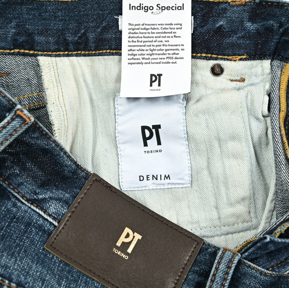 SALE|PT TORINO DENIM DUB (STRAIGHT FIT) ストレッチデニム ターンナップジーンズ / PT05|417460 - 30|GUARDAROBA MILANO OFFICIAL STORE