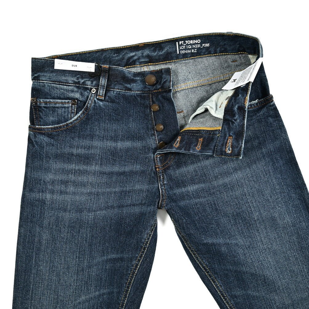 SALE|PT TORINO DENIM DUB (STRAIGHT FIT) ストレッチデニム ターンナップジーンズ / PT05|417460 - 30|GUARDAROBA MILANO OFFICIAL STORE