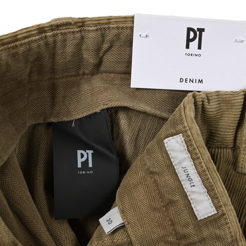 SALE|PT TORINO DENIM JUNGLE 細畝コーデュロイ クロップドスキニーパンツ|395733 - B - 36|GUARDAROBA MILANO OFFICIAL STORE
