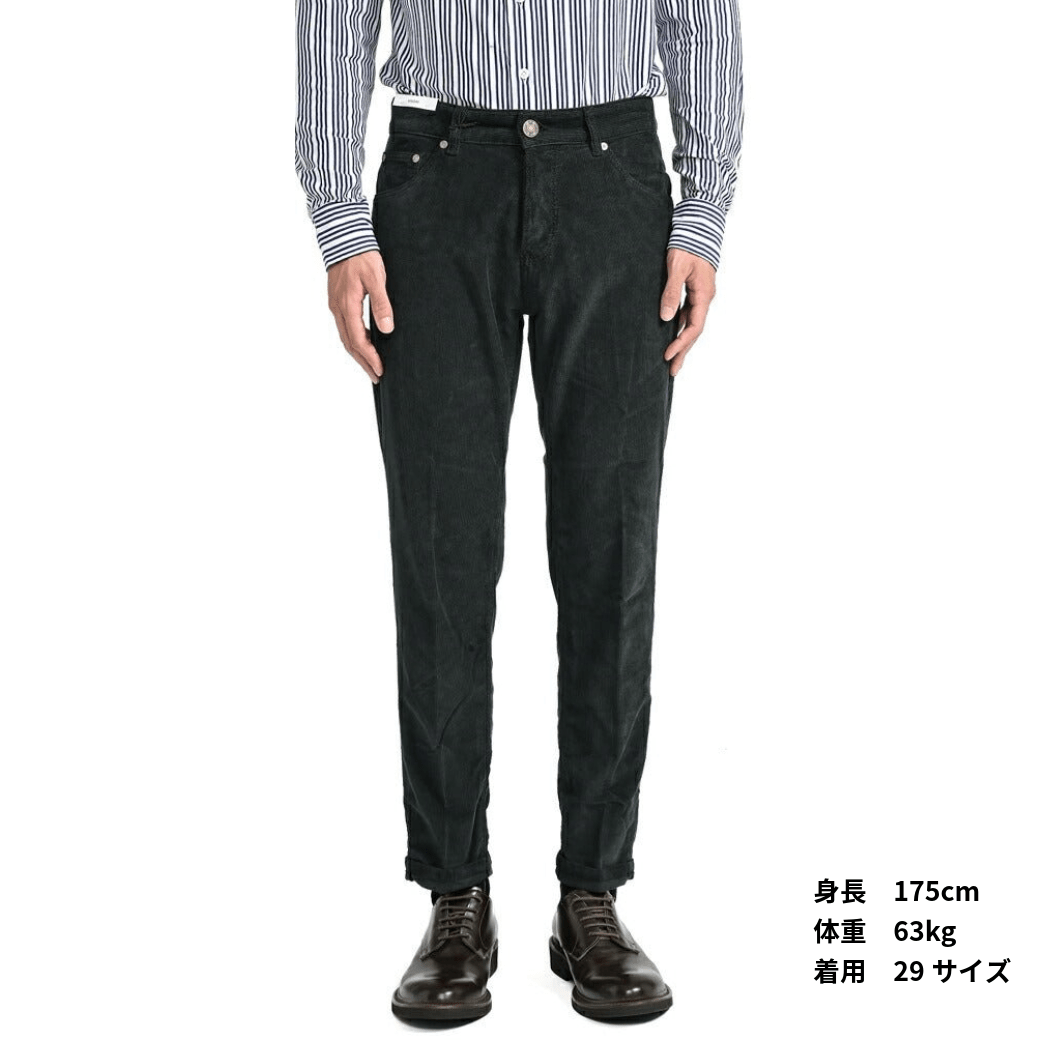 SALE|PT TORINO DENIM "REGGAE" ストレッチコットンコーデュロイ 5ポケットテーパードパンツ / PT05|395274 - 28|GUARDAROBA MILANO OFFICIAL STORE