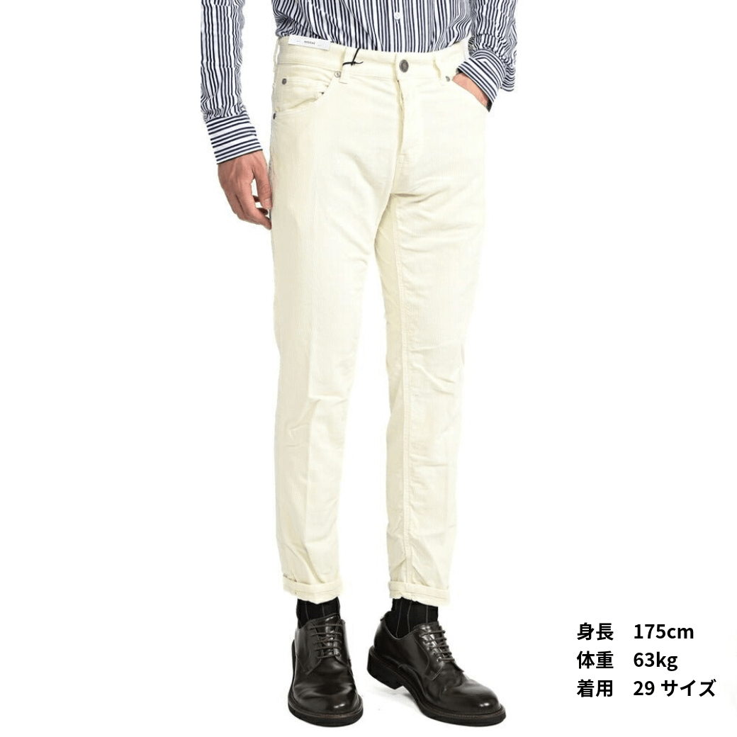 SALE|PT TORINO DENIM "REGGAE" ストレッチコットンコーデュロイ 5ポケットテーパードパンツ / PT05|395293 - 28|GUARDAROBA MILANO OFFICIAL STORE