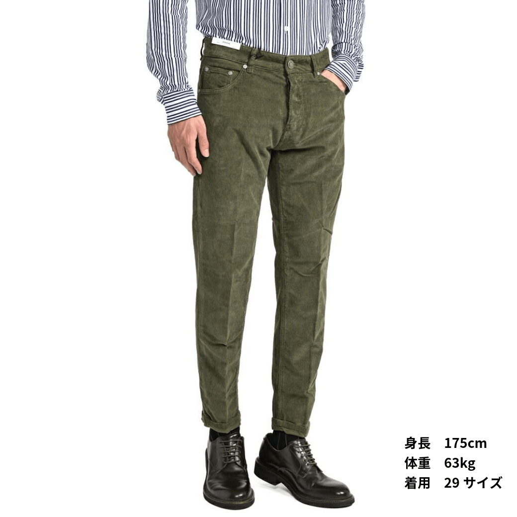 SALE|PT TORINO DENIM "REGGAE" ストレッチコットンコーデュロイ 5ポケットテーパードパンツ / PT05|395312 - 28|GUARDAROBA MILANO OFFICIAL STORE