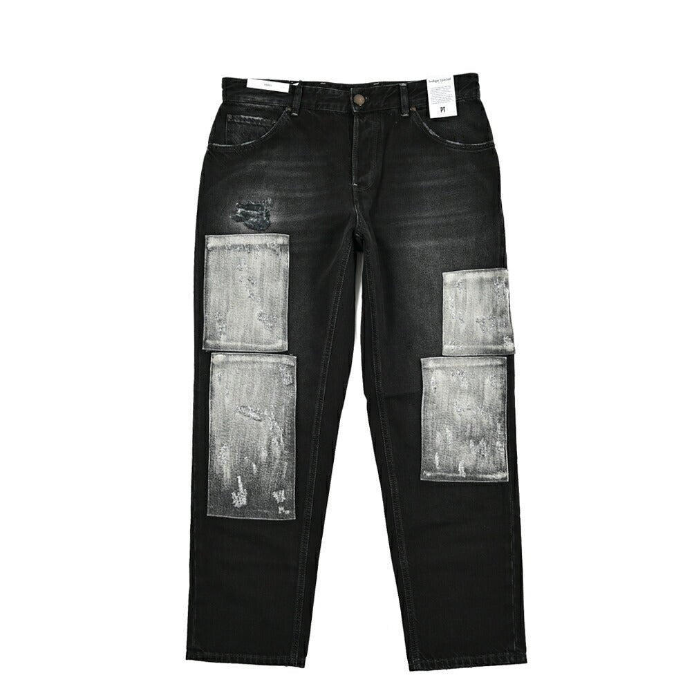 SALE|PT TORINO DENIM THE REBEL コットン100% パッチワークデニム ワイドジーンズ / PT05|417428 - 36|GUARDAROBA MILANO OFFICIAL STORE