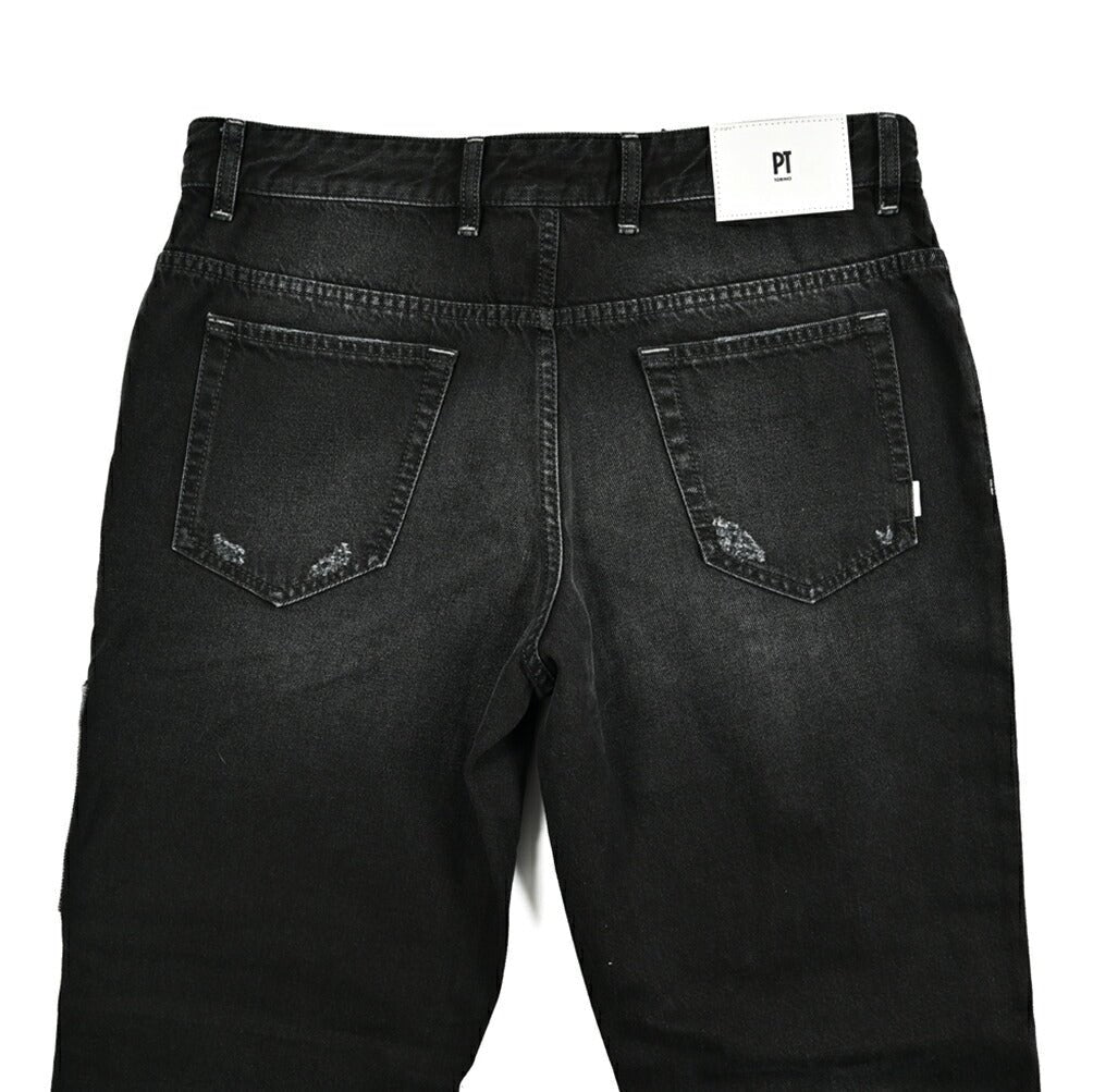 SALE|PT TORINO DENIM THE REBEL コットン100% パッチワークデニム ワイドジーンズ / PT05|417428 - 36|GUARDAROBA MILANO OFFICIAL STORE