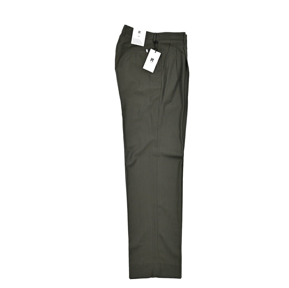 SALE|PT TORINO Edge "DICIANNOVE" SUPER 130's ヴァージンウール100% ツータックスラックス|423499 - 44|GUARDAROBA MILANO OFFICIAL STORE