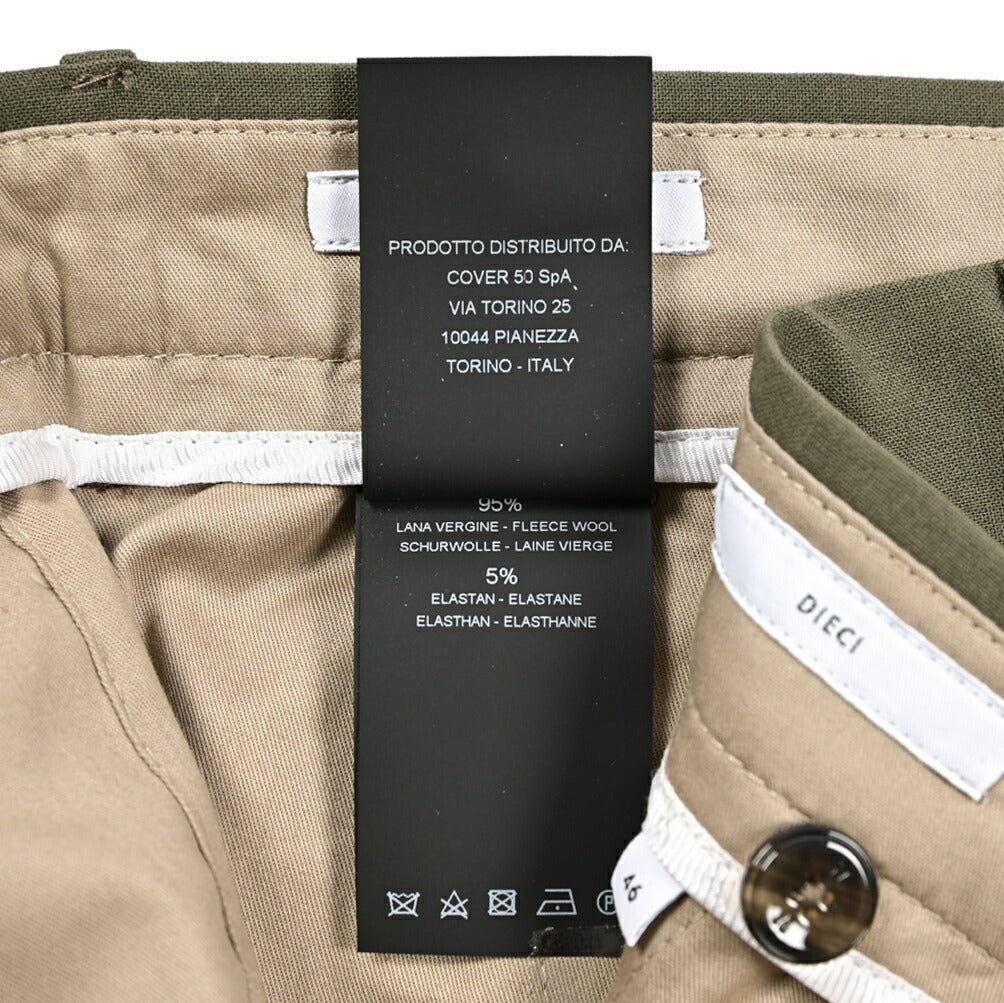 SALE|PT TORINO Edge "DIECI" ストレッチウール ノータックスラックス|423559 - 44|GUARDAROBA MILANO OFFICIAL STORE