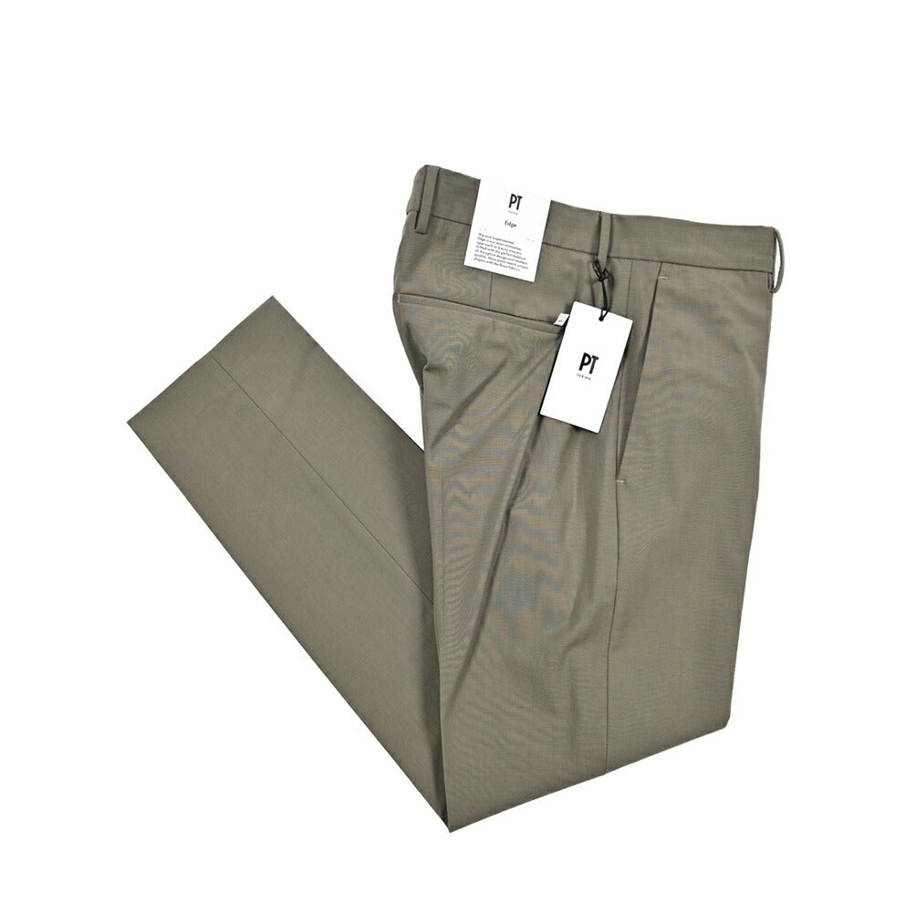 SALE|PT TORINO Edge "DIECI" ストレッチウール ノータックスラックス|423580 - 46|GUARDAROBA MILANO OFFICIAL STORE