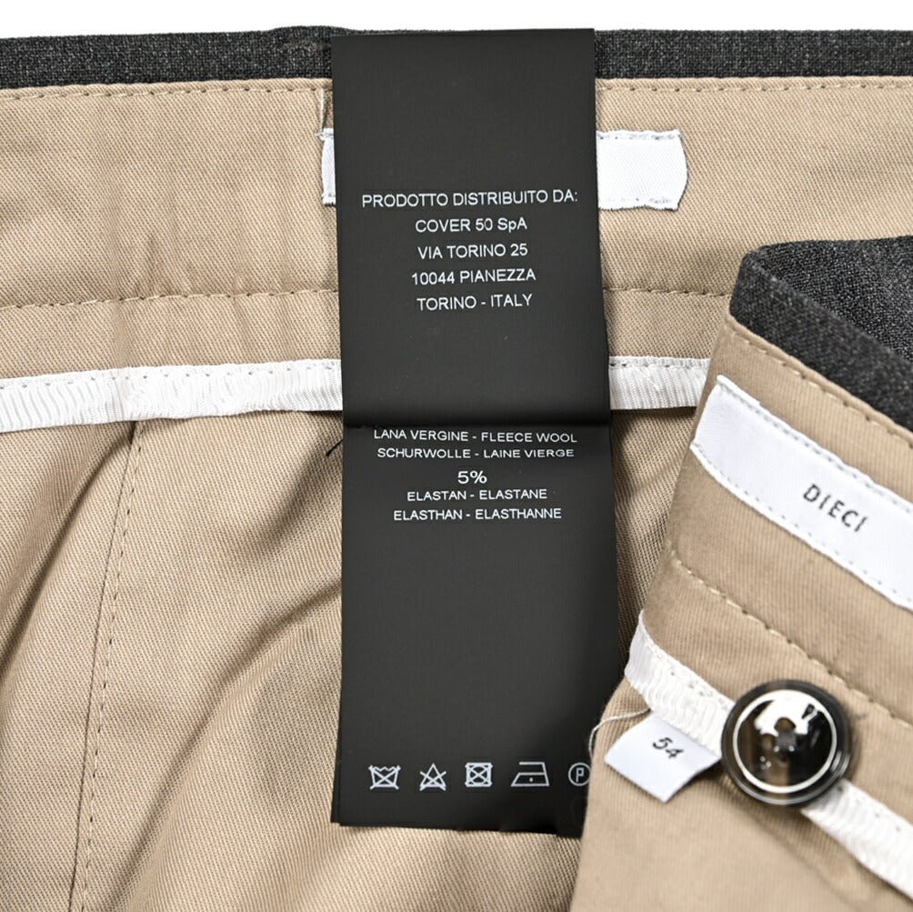 SALE|PT TORINO Edge "DIECI" ストレッチウール スリムテーパードスラックス|423770|GUARDAROBA MILANO OFFICIAL STORE