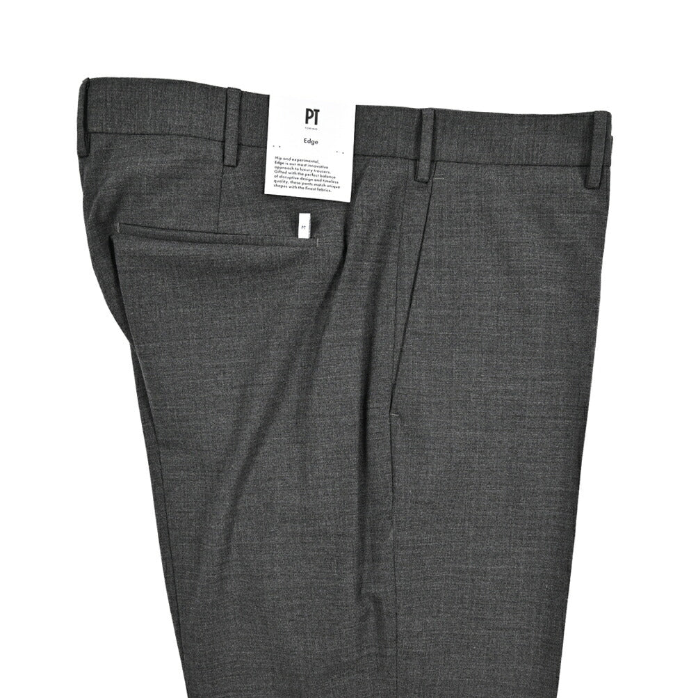 SALE|PT TORINO Edge "DIECI" ストレッチウール スリムテーパードスラックス|423770|GUARDAROBA MILANO OFFICIAL STORE