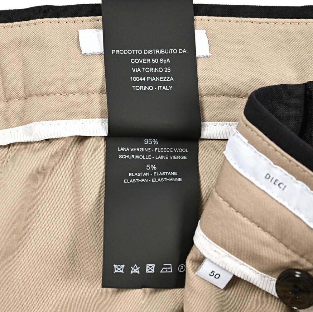 SALE|PT TORINO Edge "DIECI" ストレッチウール スリムテーパードスラックス|424027 - 50|GUARDAROBA MILANO OFFICIAL STORE