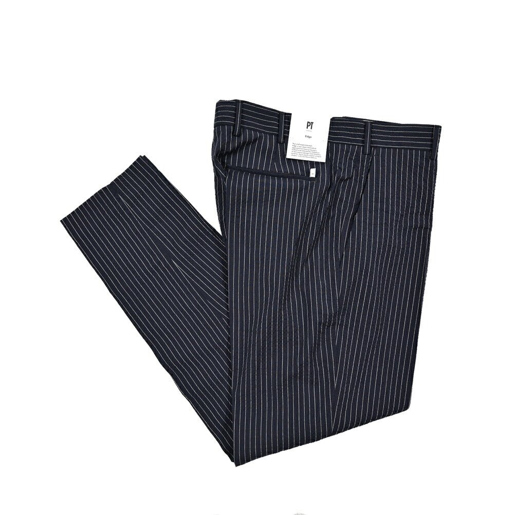 SALE|PT TORINO Edge "REBEL FIT" シアサッカーウール ノータックスラックス|423071 - 46|GUARDAROBA MILANO OFFICIAL STORE