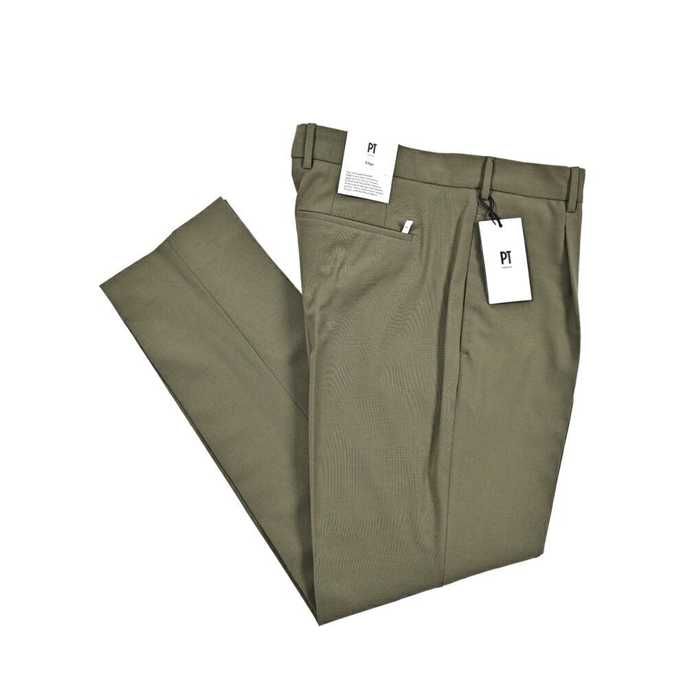 SALE|PT TORINO Edge "UNDICI" ストレッチウール ワンタックスラックス|423566 - 46|GUARDAROBA MILANO OFFICIAL STORE