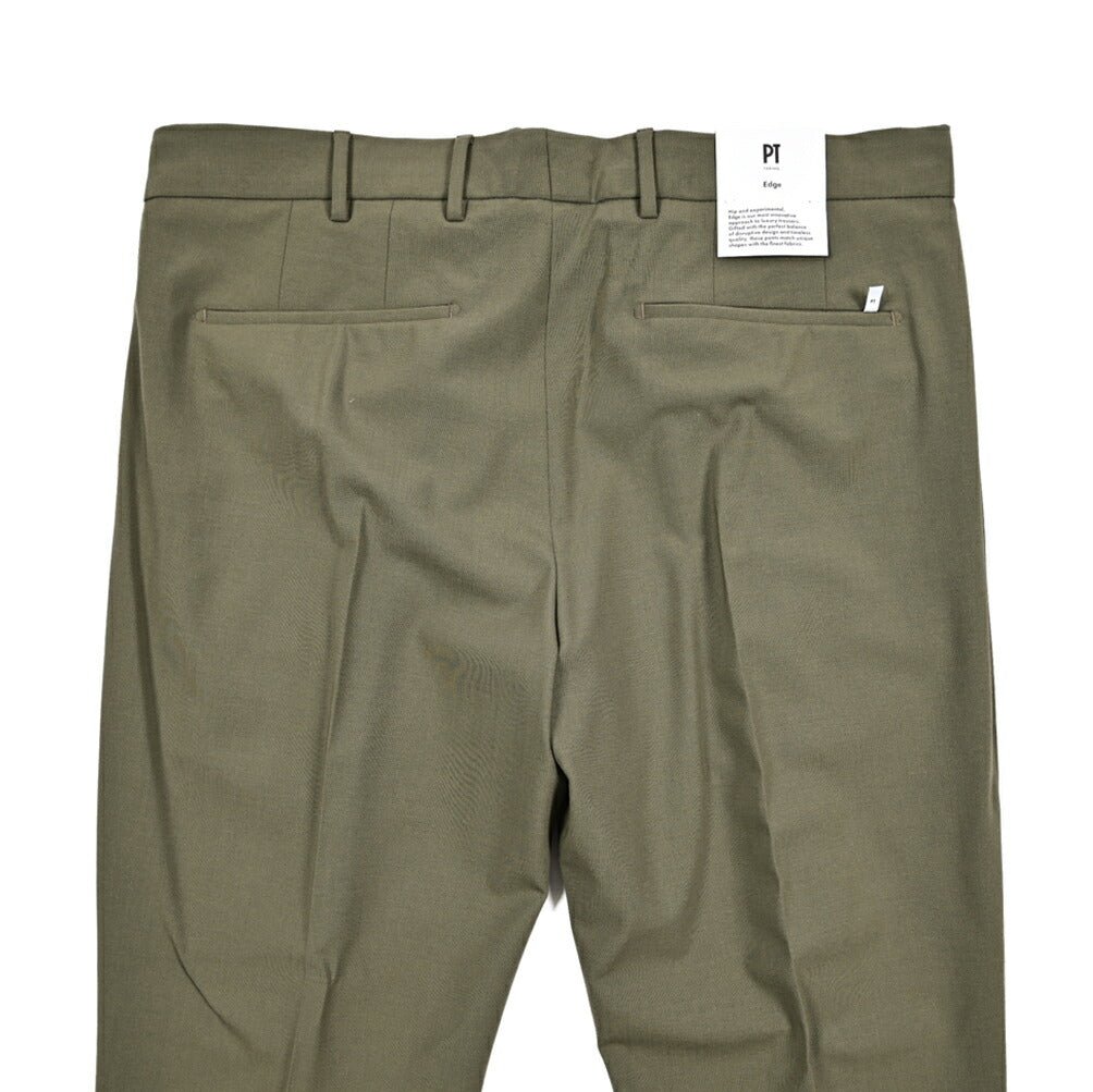 SALE|PT TORINO Edge "UNDICI" ストレッチウール ワンタックスラックス|423566 - 46|GUARDAROBA MILANO OFFICIAL STORE