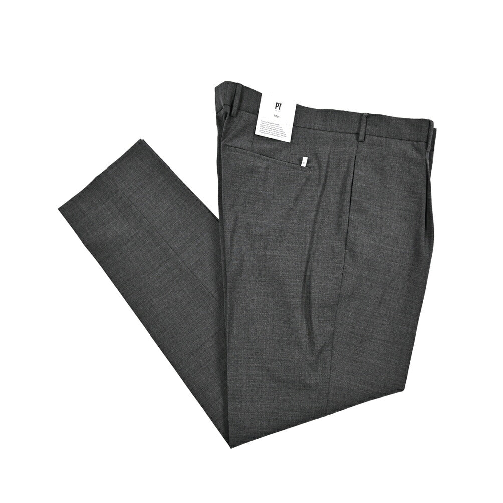 SALE|PT TORINO Edge "UNDICI" ストレッチウール ワンタックスラックス|423711 - 44|GUARDAROBA MILANO OFFICIAL STORE