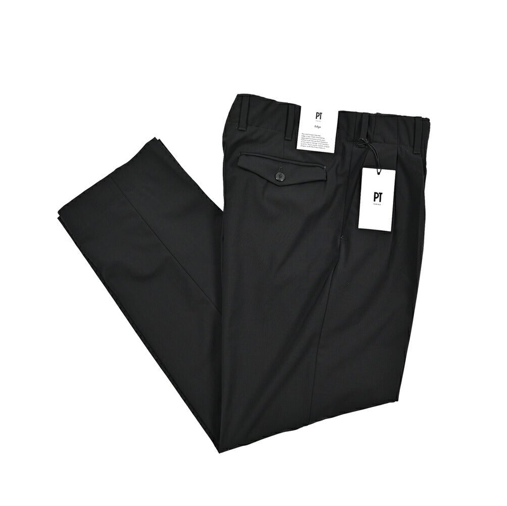 SALE|PT TORINO Edge "VENTI" ストレッチウール ツータックワイドスラックス|423481 - 46|GUARDAROBA MILANO OFFICIAL STORE