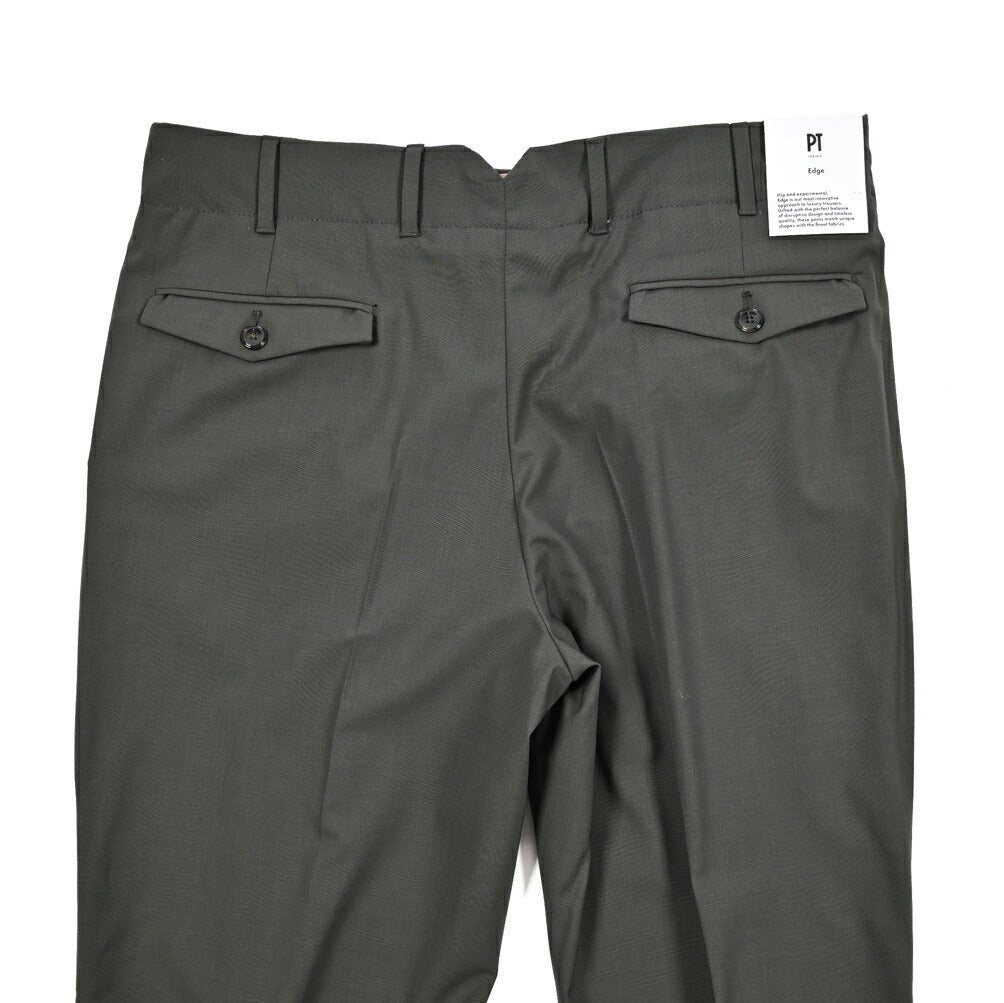 SALE|PT TORINO Edge "VENTI" ストレッチウール ツータックワイドスラックス|423758 - 46|GUARDAROBA MILANO OFFICIAL STORE