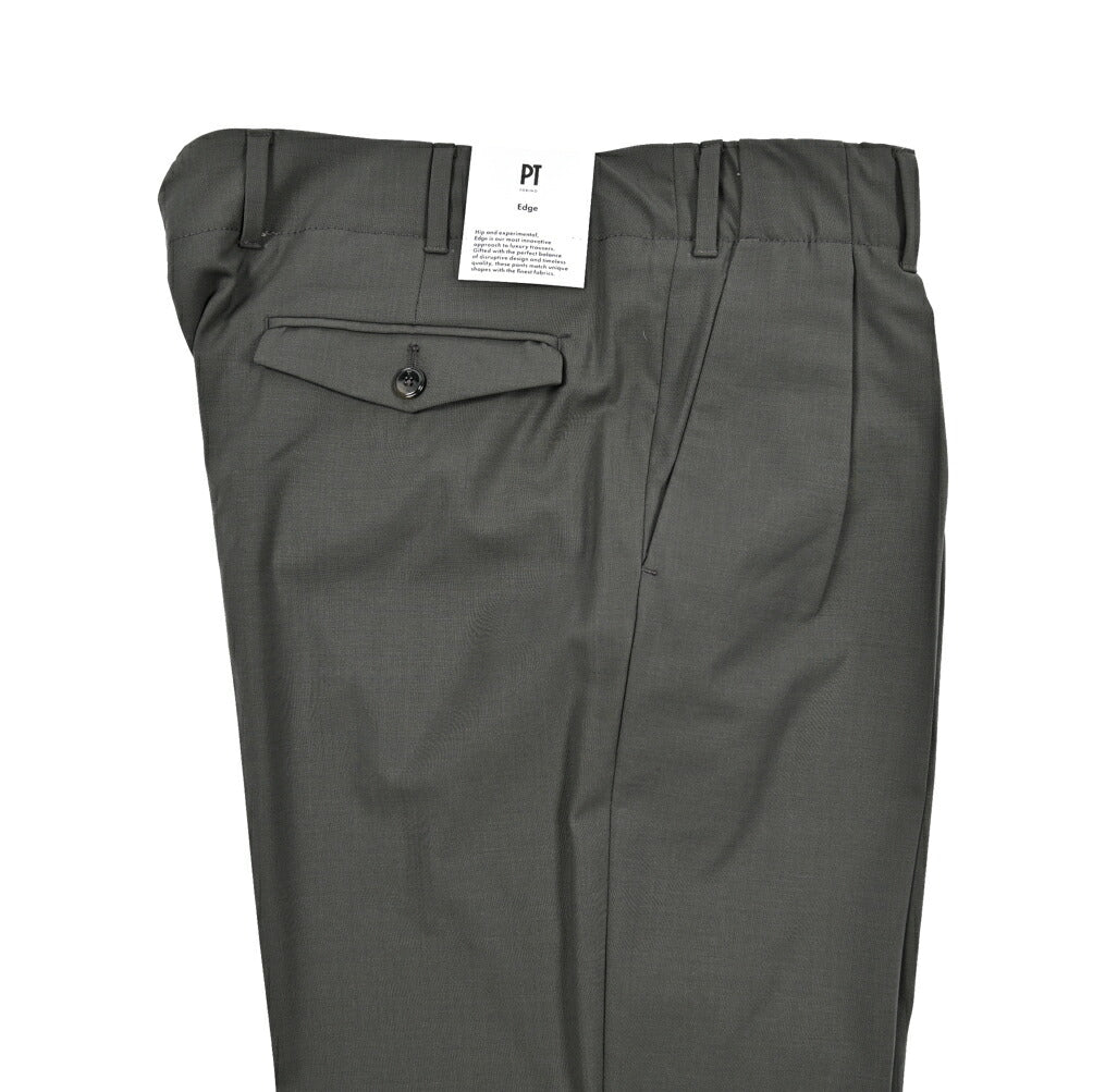 SALE|PT TORINO Edge "VENTI" ストレッチウール ツータックワイドスラックス|423758 - 46|GUARDAROBA MILANO OFFICIAL STORE
