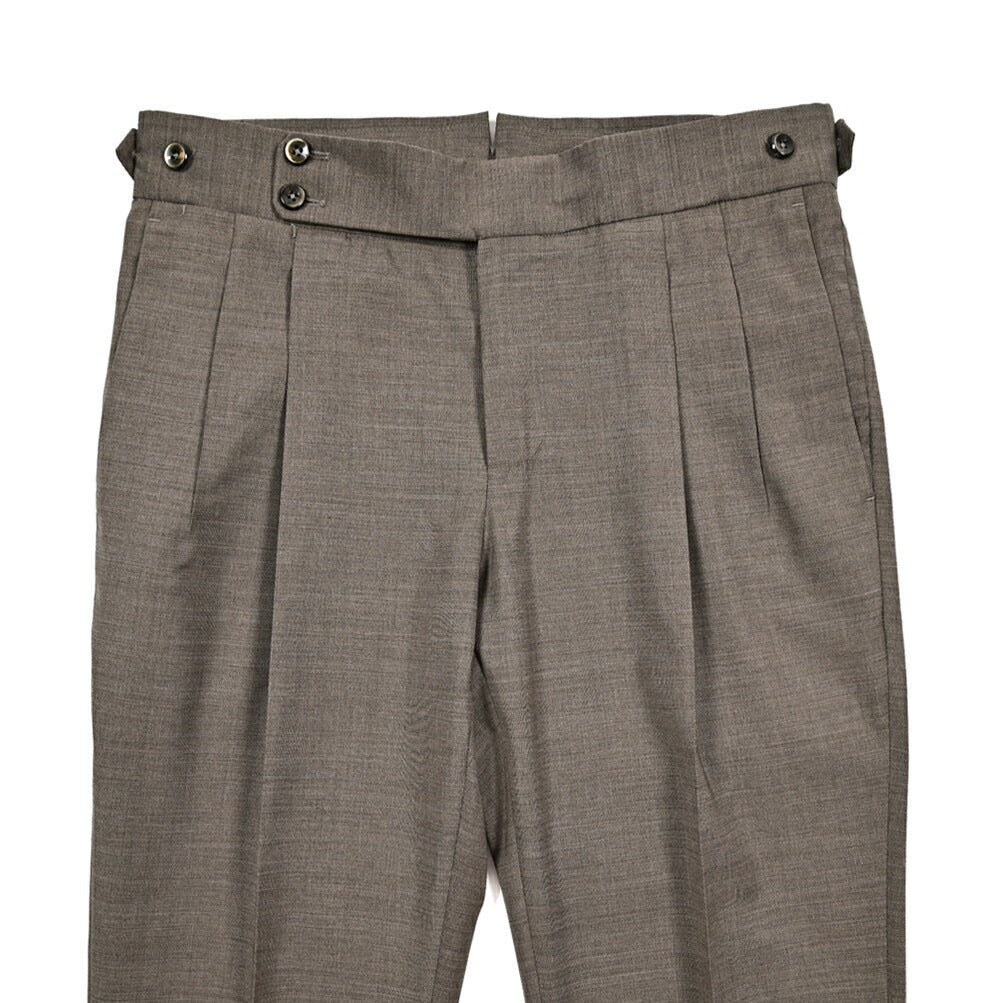SALE|PT TORINO "GENTLEMAN FIT" ストレッチウール ツータックベルトレス スラックス|423385|GUARDAROBA MILANO OFFICIAL STORE