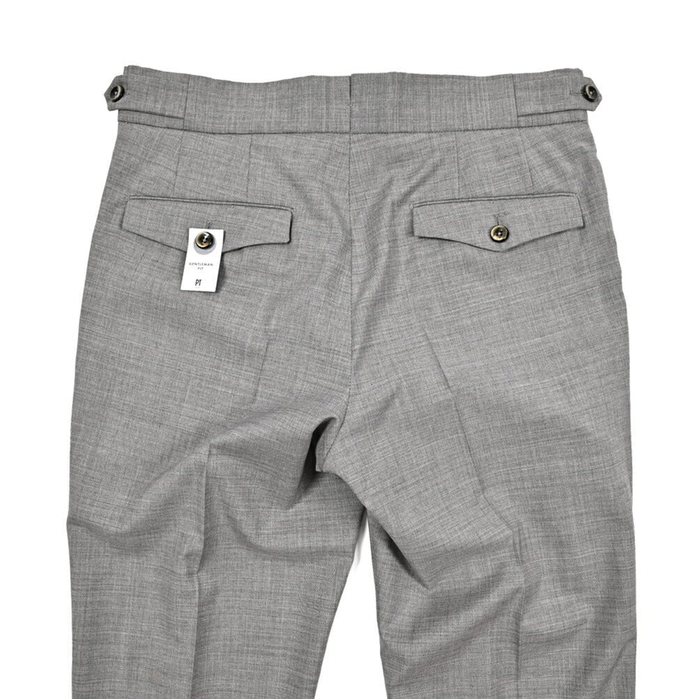SALE|PT TORINO "GENTLEMAN FIT" ストレッチウール ツータックベルトレススラックス|423753|GUARDAROBA MILANO OFFICIAL STORE