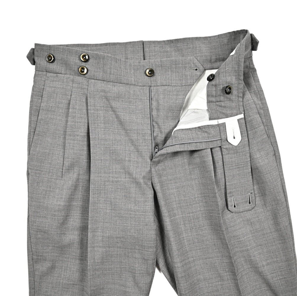 SALE|PT TORINO "GENTLEMAN FIT" ストレッチウール ツータックベルトレススラックス|423753|GUARDAROBA MILANO OFFICIAL STORE