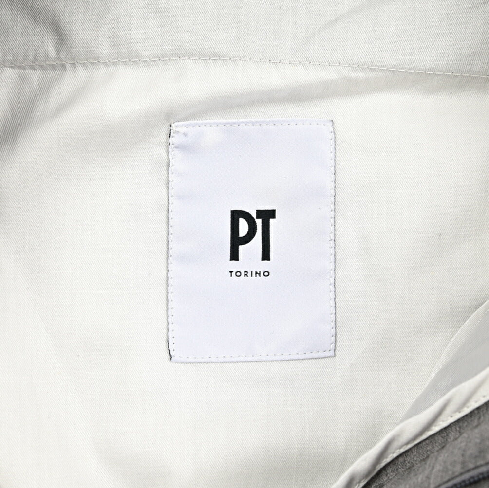 SALE|PT TORINO "GENTLEMAN FIT" ストレッチウール ツータックベルトレススラックス|423753|GUARDAROBA MILANO OFFICIAL STORE