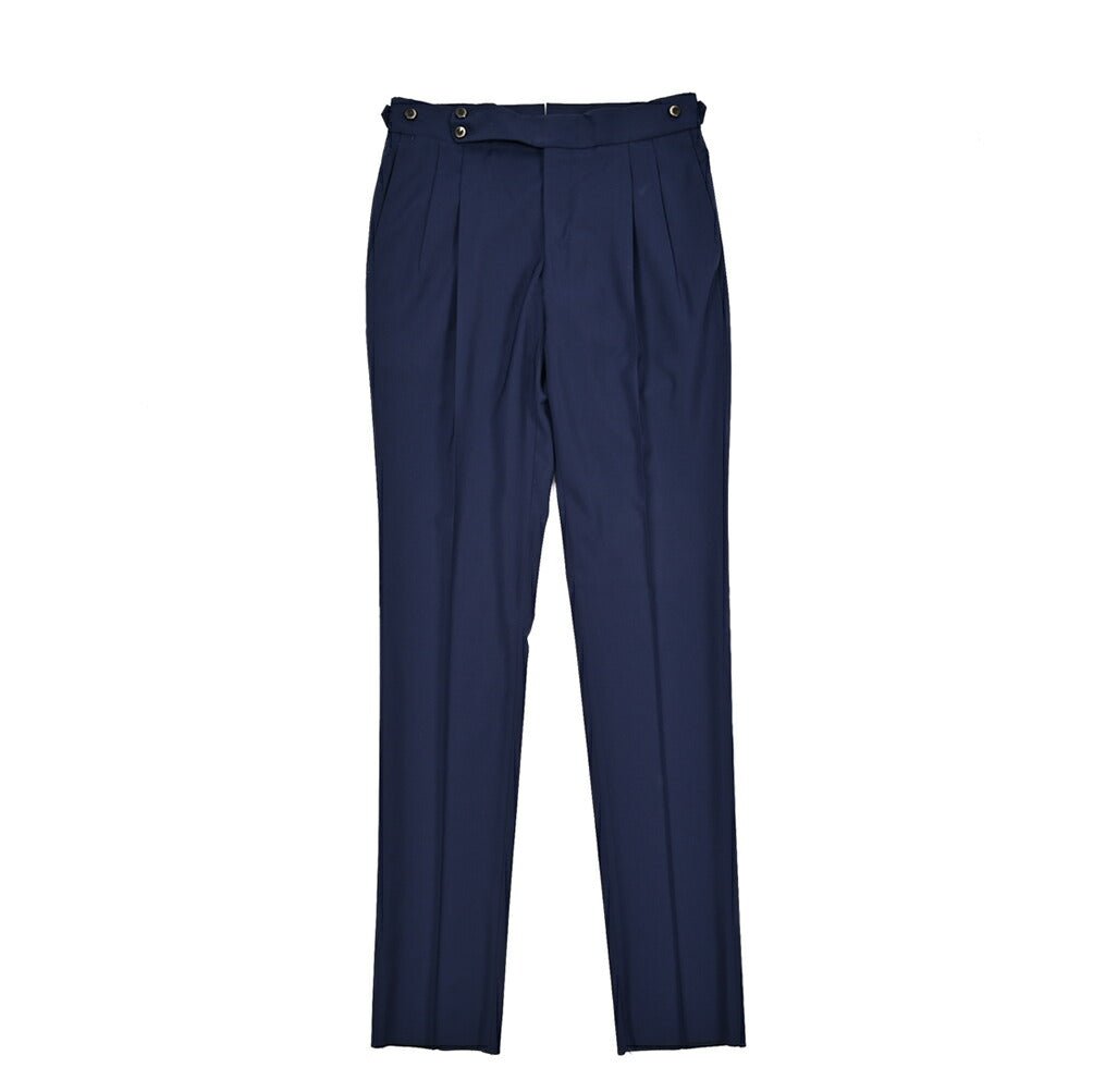 SALE|PT TORINO "GENTLEMAN FIT" ストレッチウール ツータックベルトレススラックス|423797 - 44|GUARDAROBA MILANO OFFICIAL STORE