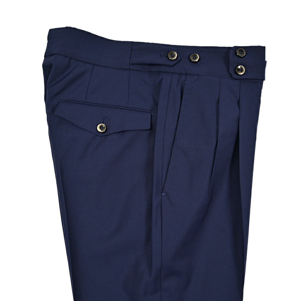 SALE|PT TORINO "GENTLEMAN FIT" ストレッチウール ツータックベルトレススラックス|423797 - 44|GUARDAROBA MILANO OFFICIAL STORE