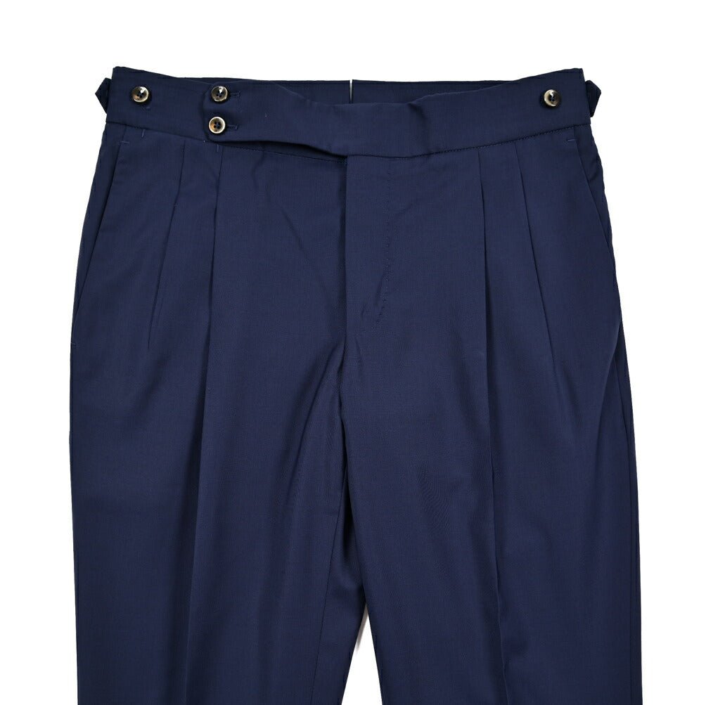 SALE|PT TORINO "GENTLEMAN FIT" ストレッチウール ツータックベルトレススラックス|423797 - 44|GUARDAROBA MILANO OFFICIAL STORE