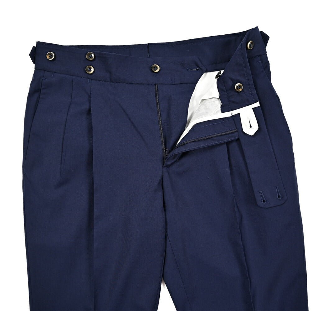 SALE|PT TORINO "GENTLEMAN FIT" ストレッチウール ツータックベルトレススラックス|423797 - 44|GUARDAROBA MILANO OFFICIAL STORE