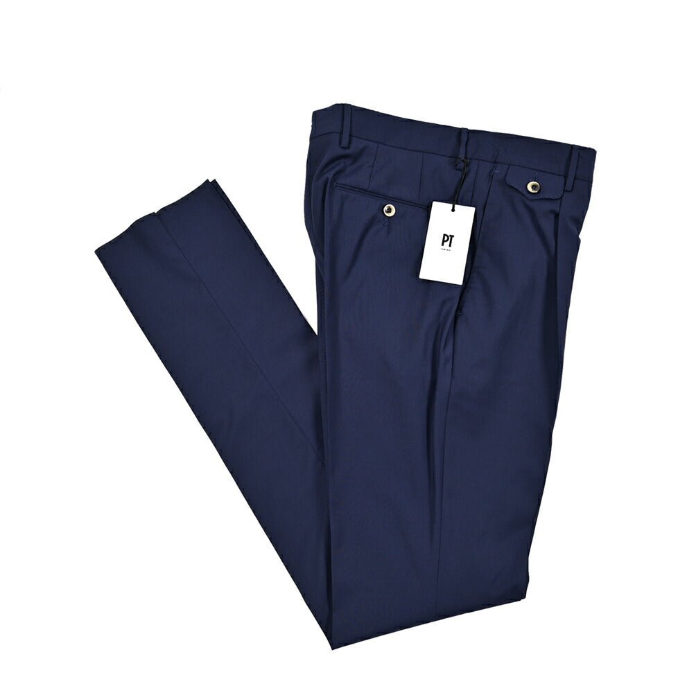 SALE|PT TORINO "GENTLEMAN FIT" ストレッチウール ワンタックスラックス|423824|GUARDAROBA MILANO OFFICIAL STORE