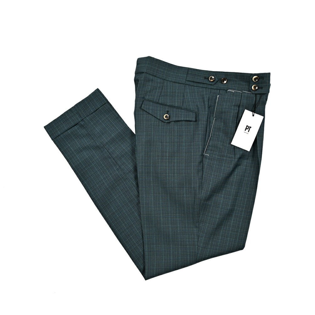 SALE|PT TORINO "GENTLEMAN FIT" SUPER100’s ヴァージンウール100% ツータックベルトレススラックス|423017 - 48|GUARDAROBA MILANO OFFICIAL STORE