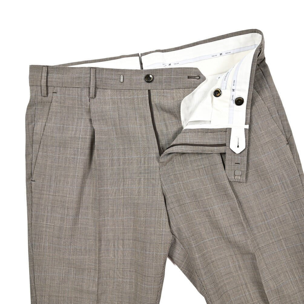 SALE|PT TORINO "MASTER FIT" ストレッチウール ワンタックスラックス|423028 - 46|GUARDAROBA MILANO OFFICIAL STORE