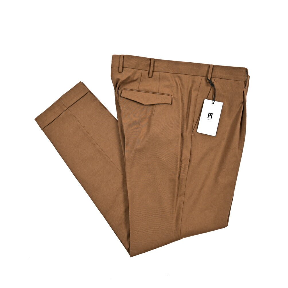 SALE|PT TORINO "MASTER FIT" ストレッチウール ワンタックスラックス|423221 - 52|GUARDAROBA MILANO OFFICIAL STORE