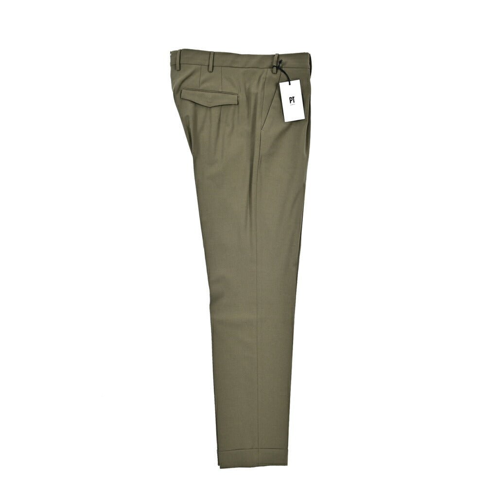 SALE|PT TORINO "MASTER FIT" ストレッチウール ワンタックスラックス|423577 - 50|GUARDAROBA MILANO OFFICIAL STORE