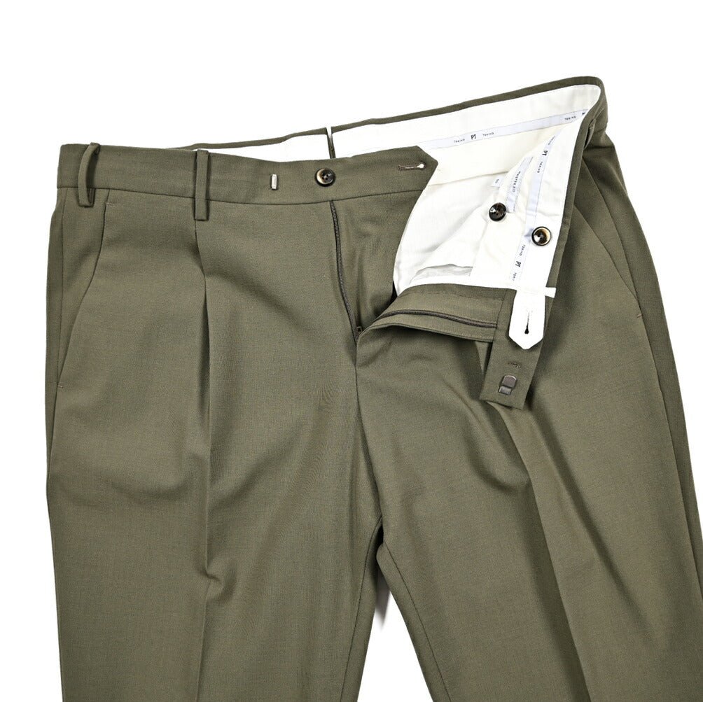 SALE|PT TORINO "MASTER FIT" ストレッチウール ワンタックスラックス|423577 - 50|GUARDAROBA MILANO OFFICIAL STORE