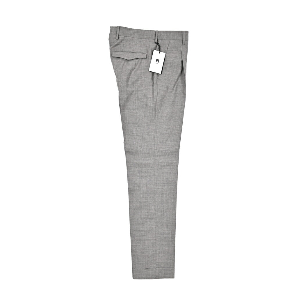 SALE|PT TORINO "MASTER FIT" ストレッチウール ワンタックテーパードスラックス|423763 - 44|GUARDAROBA MILANO OFFICIAL STORE