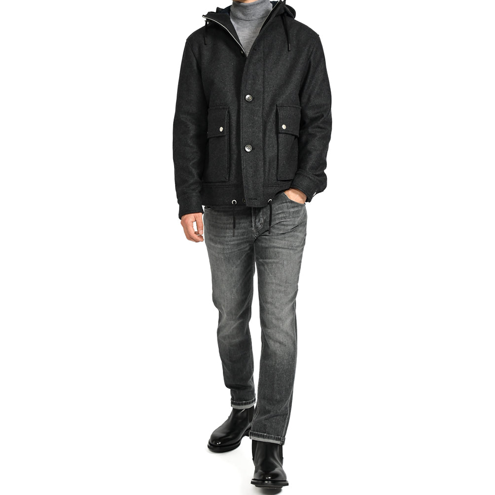 SALE|PT TORINO ウールメルトン フード付きブルゾン / PT01|397454 - B - 48|GUARDAROBA MILANO OFFICIAL STORE