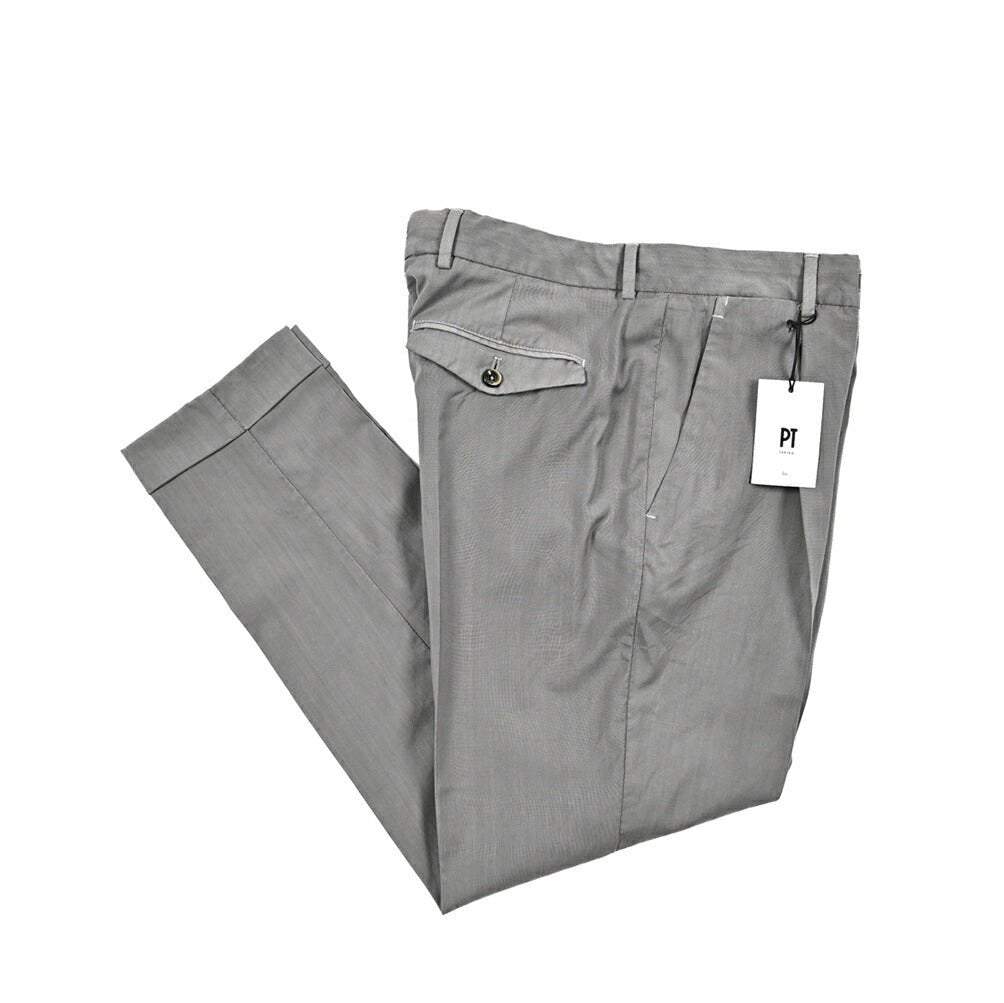 SALE|PT TORINO "REBEL FIT" SUPER 110's ヴァージンウール100% ワンタックスラックス(製品染め)|423346 - 46|GUARDAROBA MILANO OFFICIAL STORE