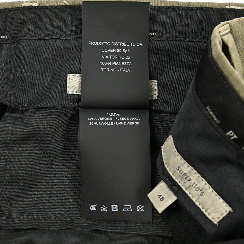 SALE|PT TORINO "SKINNY FIT" SUPER 110's ヴァージンウール 100% ノータックスラックス (製品染め)|423589 - 48|GUARDAROBA MILANO OFFICIAL STORE