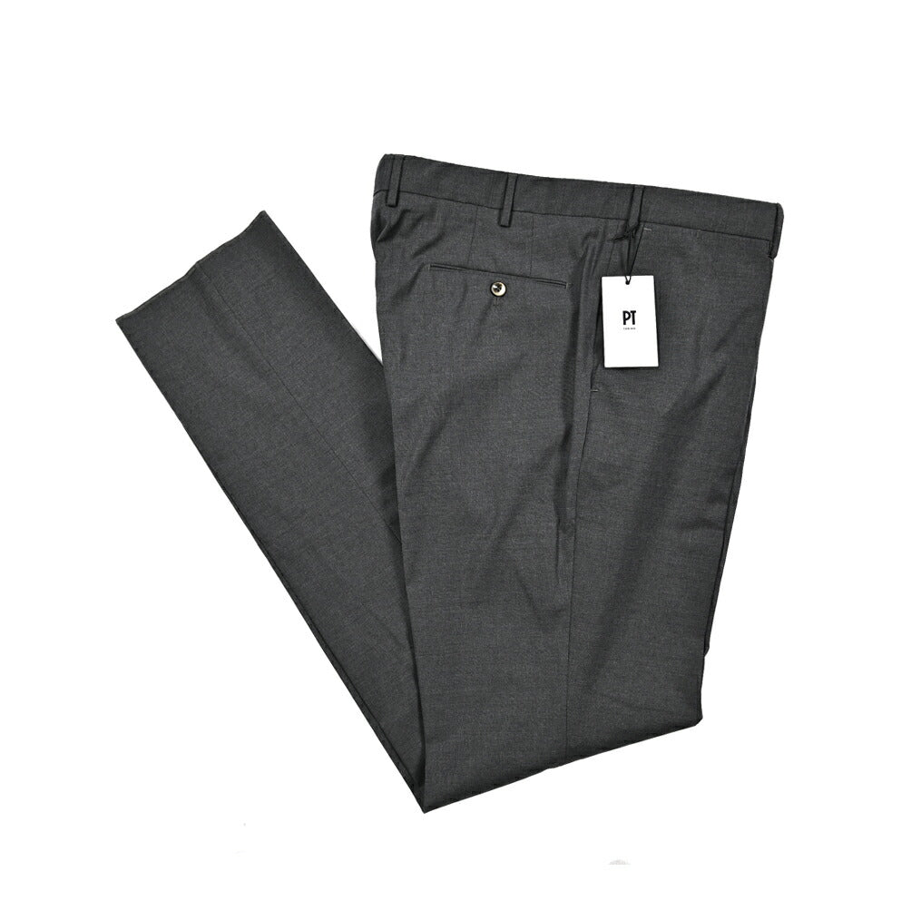 SALE|PT TORINO "SLIM FIT" ストレッチウール ノータックスラックス|423342|GUARDAROBA MILANO OFFICIAL STORE