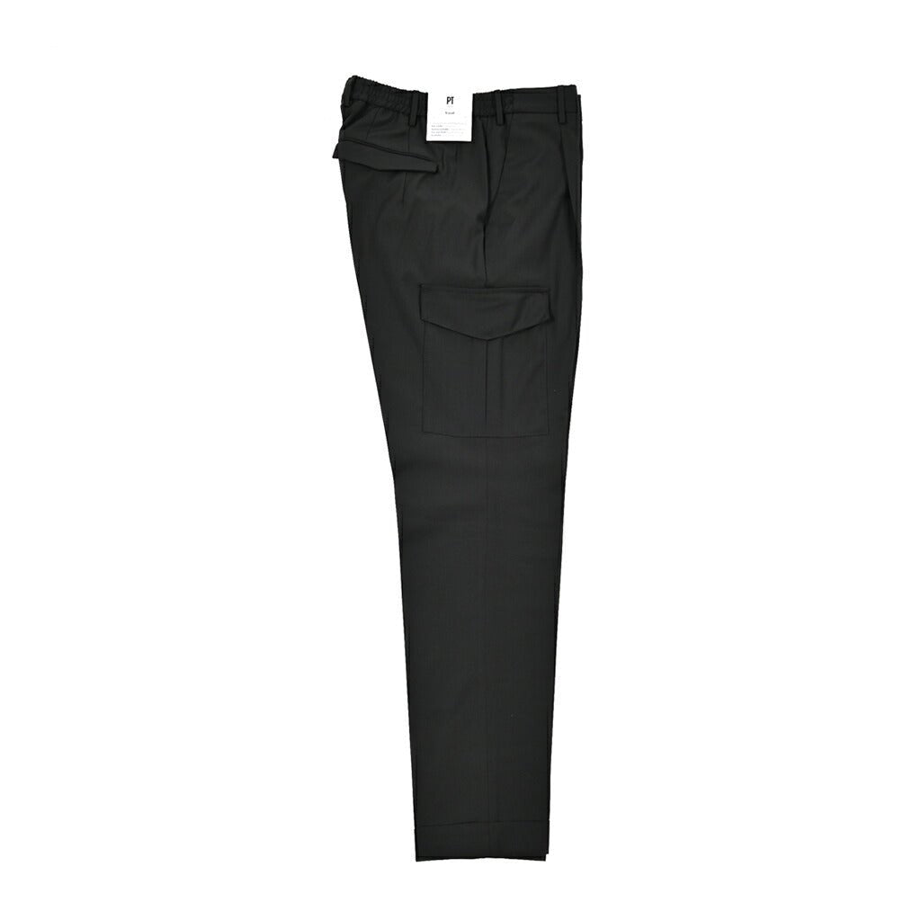 SALE|PT TORINO Travel "MASTER FIT" 高機能ストレッチウール イージーカーゴパンツ (TECHNO WASHABLE WOOL)|423386 - 48|GUARDAROBA MILANO OFFICIAL STORE
