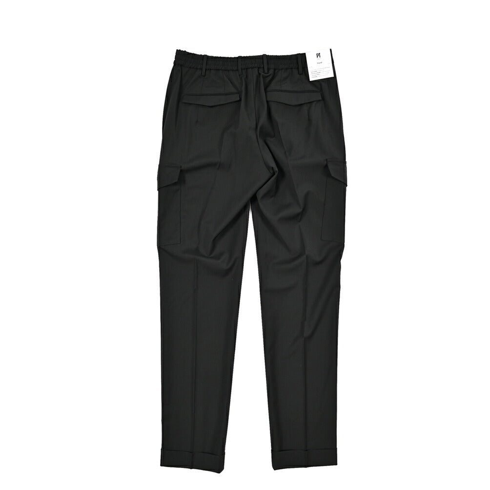 SALE|PT TORINO Travel "MASTER FIT" 高機能ストレッチウール イージーカーゴパンツ (TECHNO WASHABLE WOOL)|423386 - 48|GUARDAROBA MILANO OFFICIAL STORE